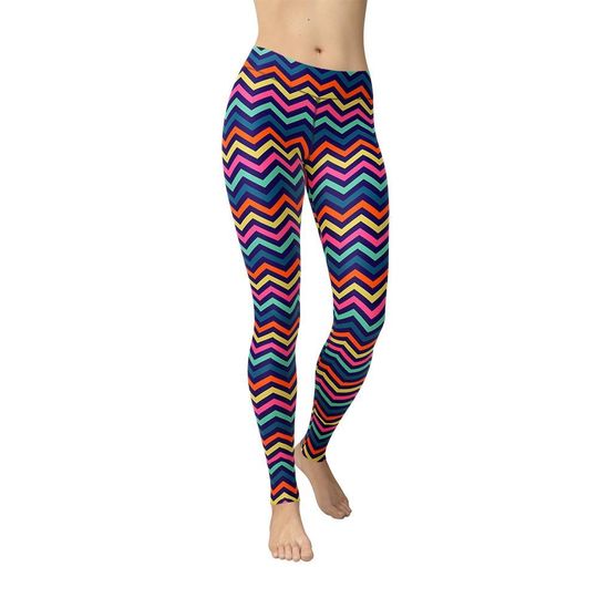 Discover Zigzag Leggings, Workout Leggings, Gift for Her