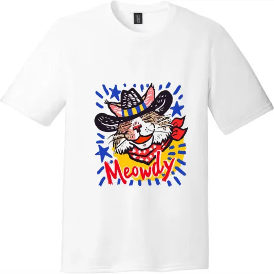 Meowdy Cowboy Cat Graphic Unisex Tee