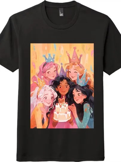 Discover Princess Birthday Party Theme Short - Sleeve T - shirt| Tee