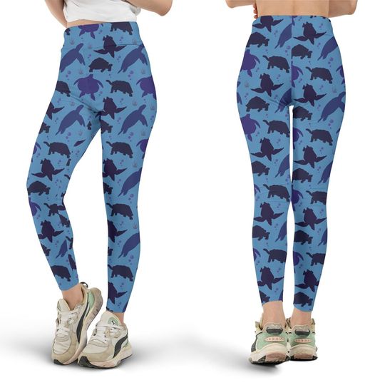 Discover Turtle Leggings, Workout Leggings, Gift for Her