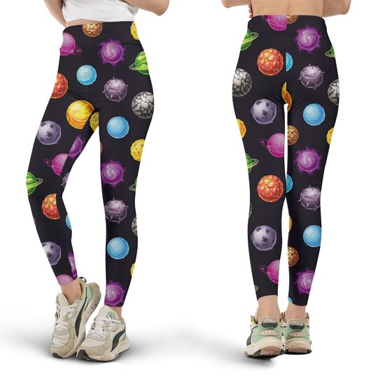 Discover Cartoon Galaxy Leggings, Workout Leggings, Gift for Her