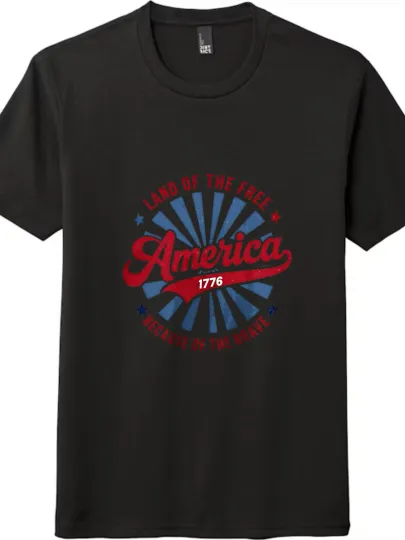 America 1776 Land Of The Free Because Of The Brave T - Shirt