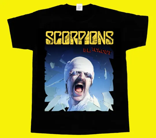 Discover SCORPIONS BLACKOUT'82 Short - Long Sleeve New Black T-SHIRT 345XL