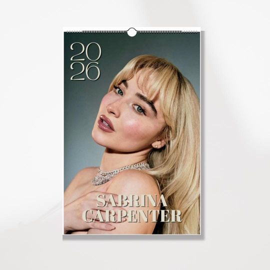 Discover 2026 Celebrity Wall Calendar: Minimalist Home Office Decor (11"x16.5")
