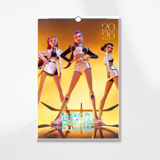 Discover 2026 Kpop Wall Calendar: Minimalist Home Office Decor (11"x16.5")