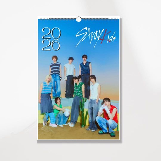 Discover 2026 Kpop Wall Calendar: Minimalist Home Office Decor (11"x16.5")