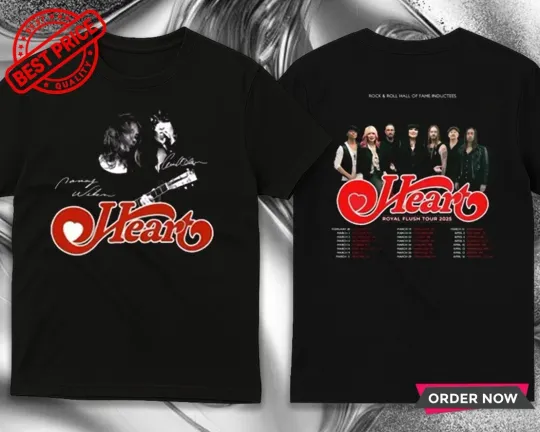 Discover Heart Band 2025 Tour Double Sided T-Shirt