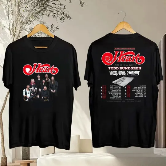 Heart Band 2025 Tour Double Sided T-Shirt