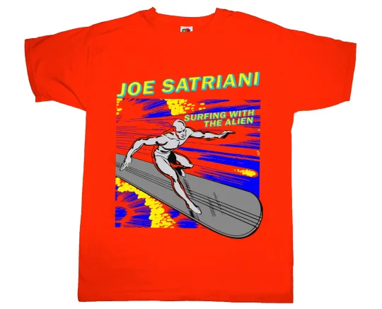 Joe Satriani Surfing with the Alien Black  T-Shirt