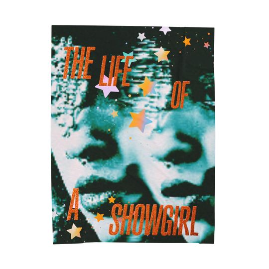 Discover T Swift Life Of A Showgirl Album Velveteen Plush Blanket