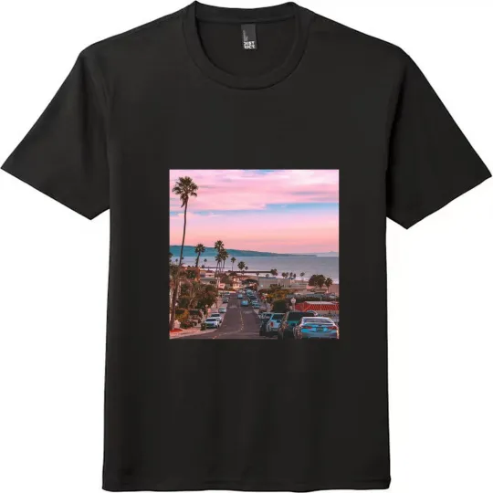 Discover LA California Coastal Sunset & Pier Scenes Unisex T-Shirts