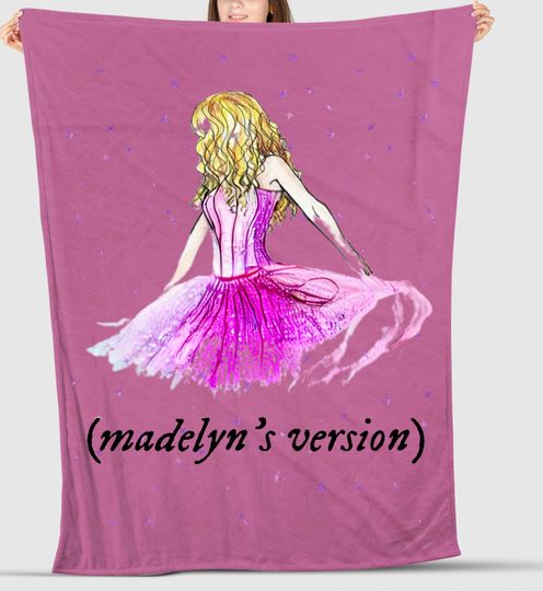 Discover Pink Personalized Taylor's Version Fleece Blanket, Custom taylor version Gift, Eras Tour Gift, taylor version Merch, Taylorr Swifts Merch