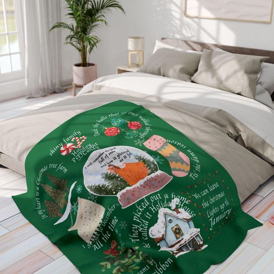 Discover Taylor Christmas Blanket, Taylor Blanket, Swift Bedding, Holiday Gift, Taylor, Swift Gift