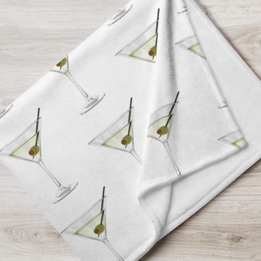 Discover Dirty Martini Throw Blanket Christmas Present Birthday Gift