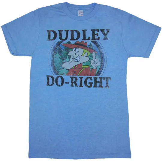 Rocky and Bullwinkle Dudley Do-Right Adult T-Shirt