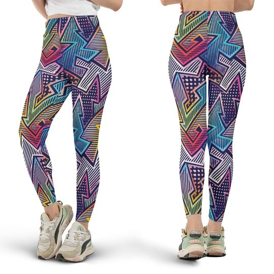 Discover Neon Rave Leggings, Festival Leggings, Rave Outfits, Glow in the Dark Leggings, All Over Print Leggings, Women's Leggings, Plus Size