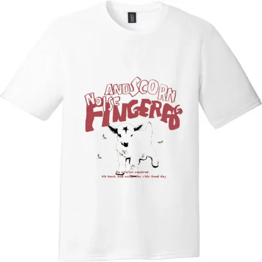Discover Noise And Scorn Finger Goat Graphic Unisex Tee