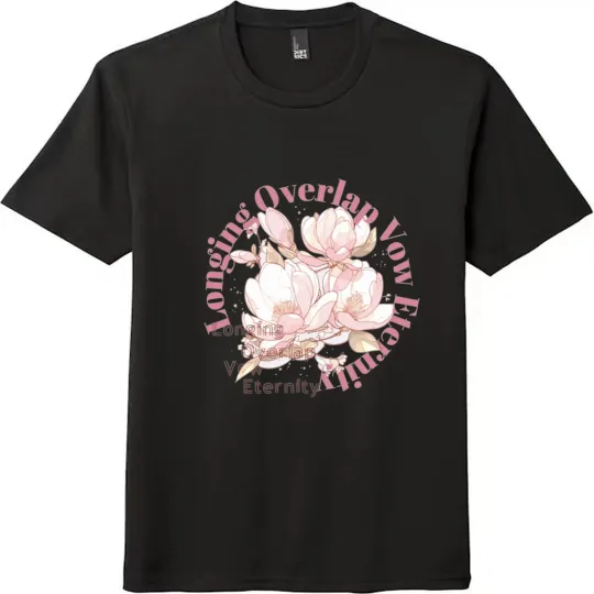 Discover Longing Overlap Vow Eternity Floral Graphic Unisex Tee