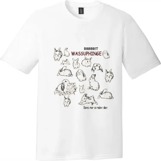 Discover Wassuphinge Rabbit Graphic Unisex Tee