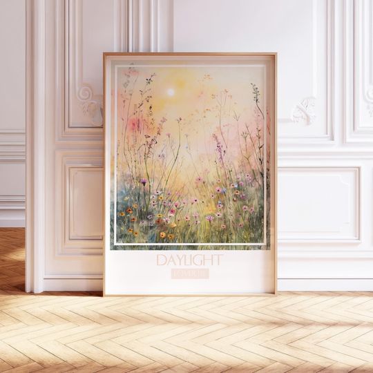 Discover Daylight Song Poster Watercolor Wall Art Subtle Song Print Watercolor Painting Soft Pastel Tones Gift For Music Fans