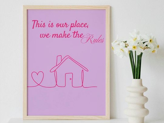 Discover Taylorr Swifts inspired lover new home print
