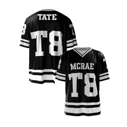 Discover Tate McRae Football Jersey, Tate McRae Fan Football Jersey, T8 Concert Unisex, Mix Mesh
