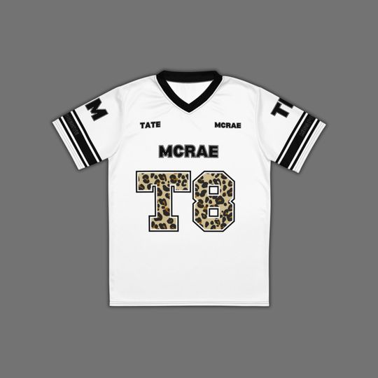 Discover Tate McRae Football Jersey, T8 Concert Outfit, Tate McRae Shirt, T8 McRae Merch, F1 Inspired Football Tee, Tate McRae Gift, Y2K Top