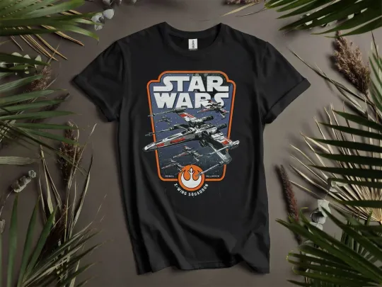 Discover Retro 90 Star Wars X-Wing Red Squad Unisex T-Shirt