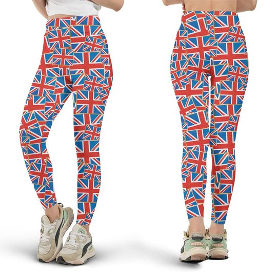 Discover UK Flag Leggings, Workout Leggings, Gift for Her