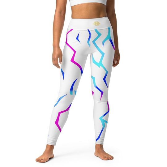 Discover Kpop Demon Hunters "Golden Tour" Neon Strike Yoga Leggings