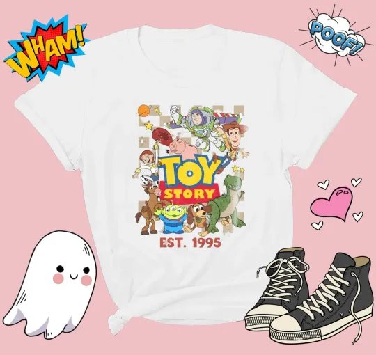 Discover Toy Story Characters T-shirt Men Women Unisex Tee