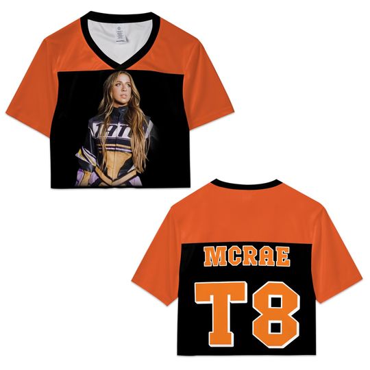 Discover Tate McRae Crop Top Jersey T8: Concert Tour Outfit