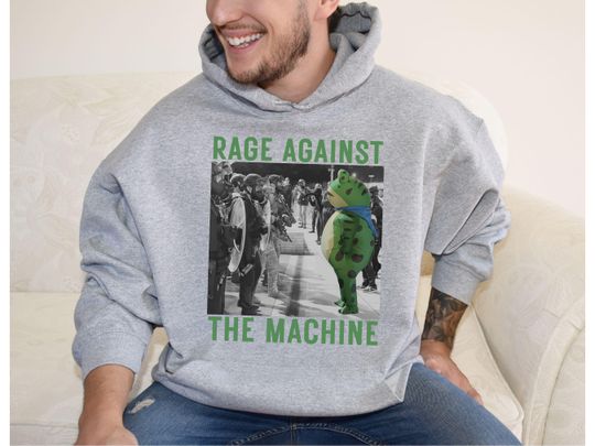 Discover Rage Against Portland Frog Hoodie