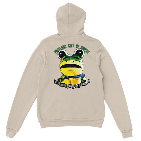 Discover Portland Frog Backprint - Classic Unisex Pullover Hoodie