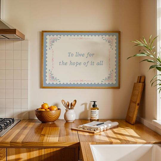 Discover Hope Of It All Print Taylor Digital Poster, Horizontal Print Taylor Lyric Poster, Blue Pink Girly Print, Dorm Room Decor, Home gift