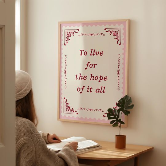 Discover Taylor Lyric Print: Pink Girly Dorm Room Decor (Digital Download)