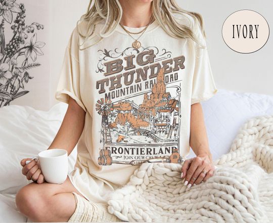 Discover Disney Retro Big Thunder Mountain Railroad T-Shirt