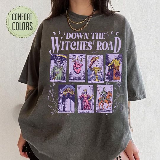 Discover Vintage Agatha's All Along T-Shirt, Disney Marvel, Tarot Cards Design