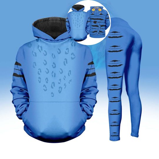 Derpy Tiger Costume Hoodie Legging, Derpy Tiger Cosplay Outfit, Derpy Tiger Costume Hoodie, Movie Fan Gift