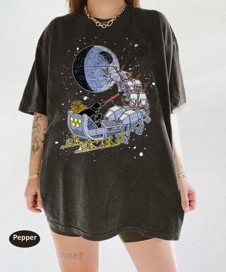 Discover Star Wars Christmas T-Shirt, Darth Vader Sleigh Tee