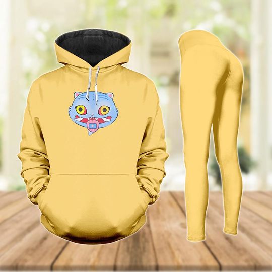 Yellow Zoey Hoodie, Leggings, Zoey Costume Hoodie, Zoey Cosplay Shirt, Saja Boys, Derpy Tiger Gift, Halloween Gift For Her