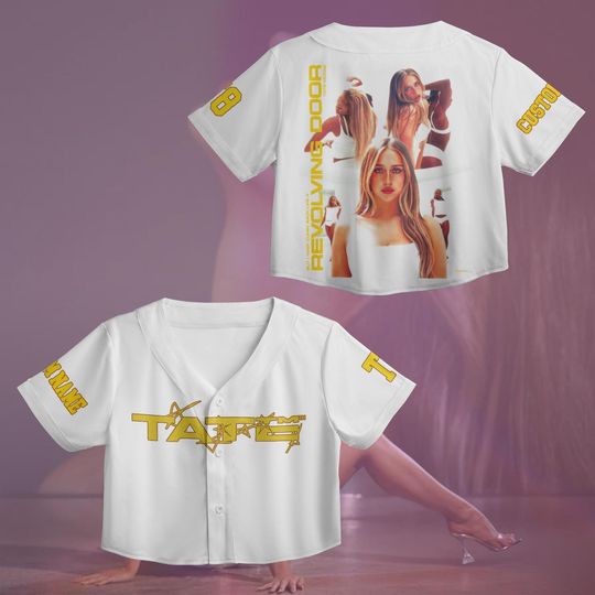 Discover Personalized Tate McRae T8 Croptop Jersey, Tate McRae Baseball Jersey, Tate McRae Miss Possessive Tour 2025 Shirt, Fan Gift For Concert