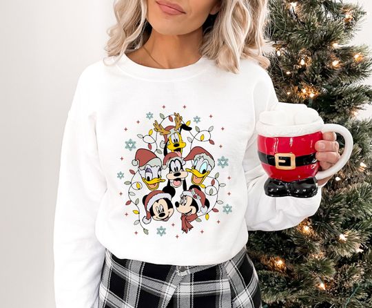 Discover Christmas Disney Sweat, Mickey and Friends Sweatshirt, Christmas Sweat, Xmas Gift, Christmas Mickey, Disney Hoodie, Christmas Disneyland