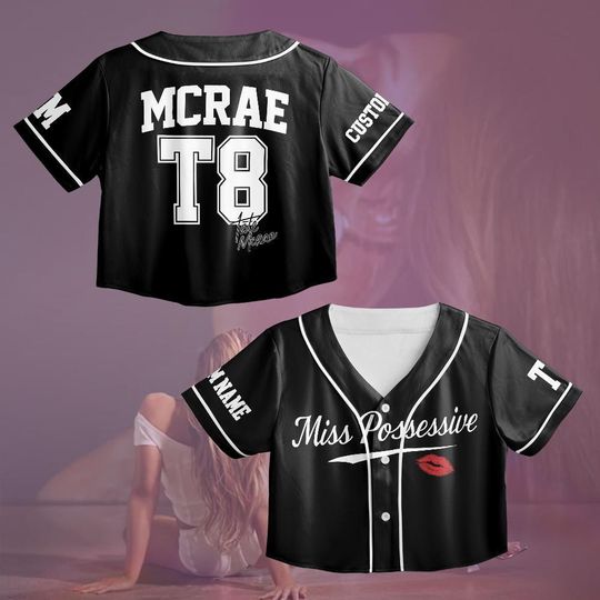 Discover Personalized Tate McRae T8 Croptop Jersey, Tate McRae Baseball Jersey, Tate McRae Shirt, Tate McRae Tour Outfit, Fan Gift For Concert