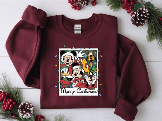 Discover Disney Christmas Sweatshirt, Christmas Sweatshirt, Disneyland Sweatshirt, Merry Christmas, Matching Christmas,Most Wonderful Time,Family Disney Trip