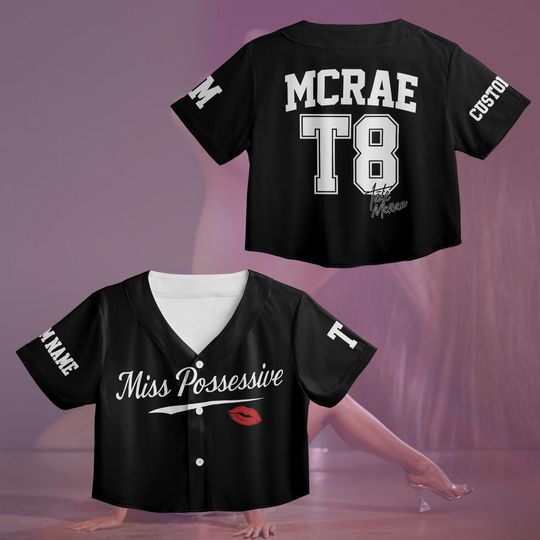 Discover Personalized Tate McRae T8 Croptop Jersey, Tate McRae Jersey Shirt, Tate McRae Shirt, Tate McRae Tour Outfit, Music Fan Outfit