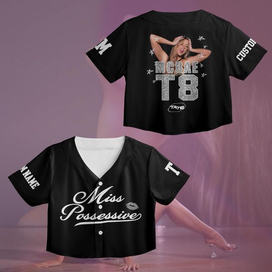 Discover Personalized Tate McRae T8 Croptop Jersey, Tate McRae Baseball Jersey, Tate McRae Shirt, Tate McRae Tour Outfit, Fan Gift For Concert
