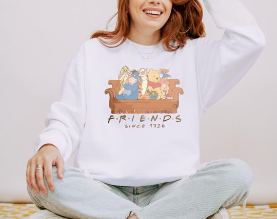 Discover Comfort Colors Pooh & Friends Sweatshirt, Retro Winnie The Pooh & Friends Hoodie