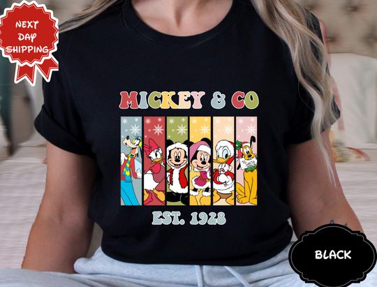 Discover Disney Mickey and Friends Christmas T-Shirt