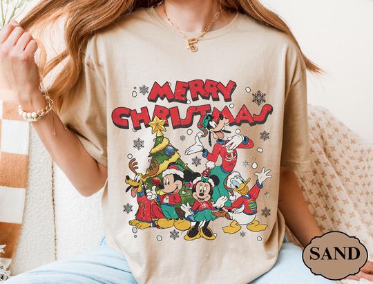 Discover Mickey and Friends Christmas T-Shirt, Disney Family Xmas Matching Tee